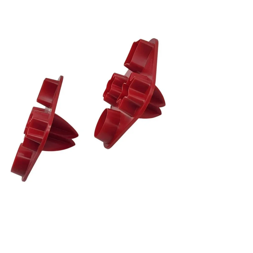 Vintage Tupperware Red Cookie Cutters Set Canape Garnish Mini Cookies Set of 2